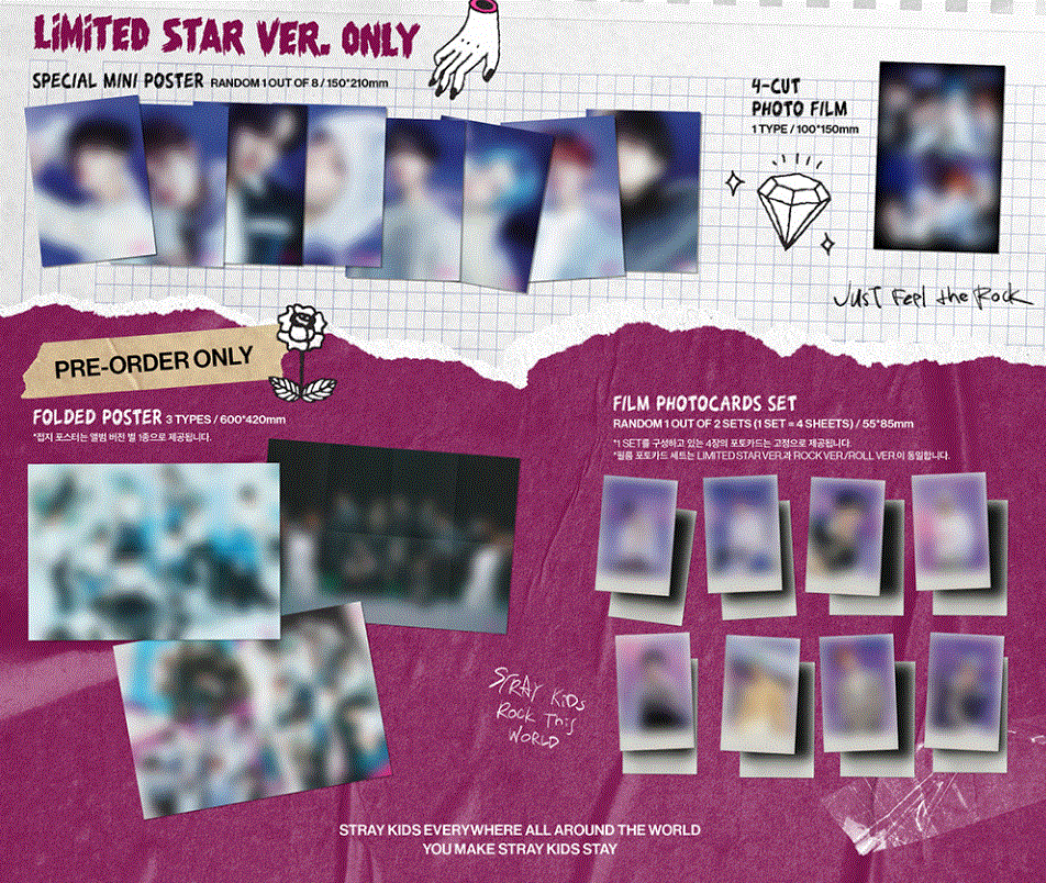 Stray Kids Rock Star Album Limited Version + Gift