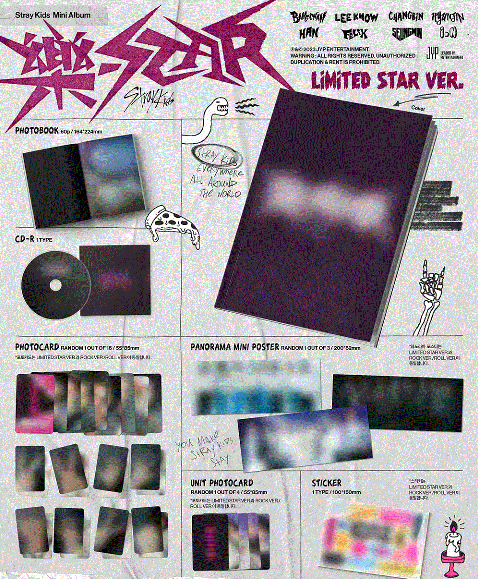 Stray Kids Rock Star Album Limited Version + Gift